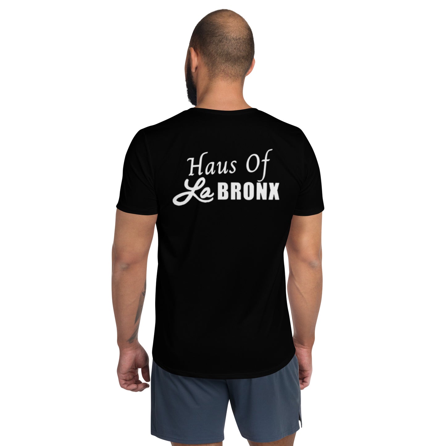 LaBronx Logo (Blk) All-Over Print Men's Athletic T-shirt