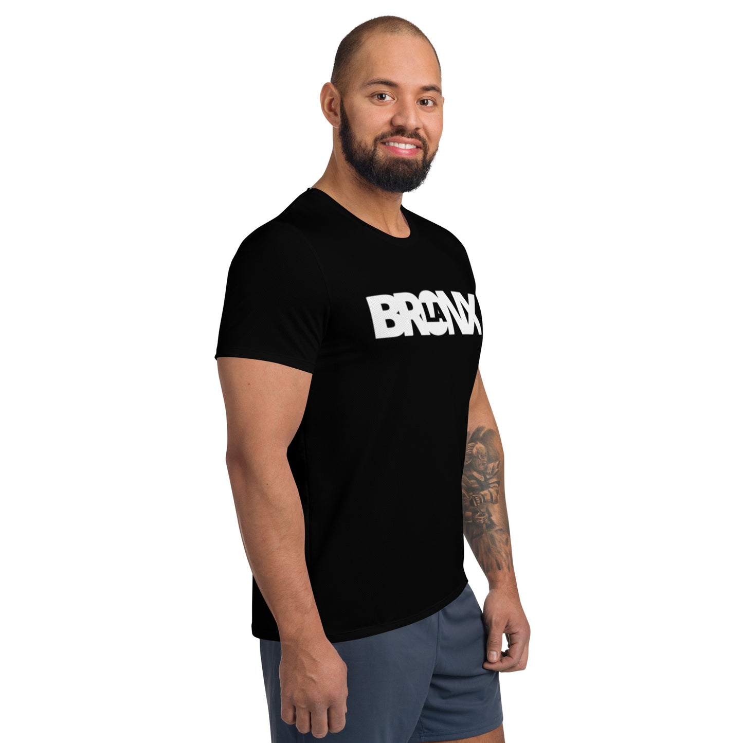 LaBronx Logo (Blk) All-Over Print Men's Athletic T-shirt