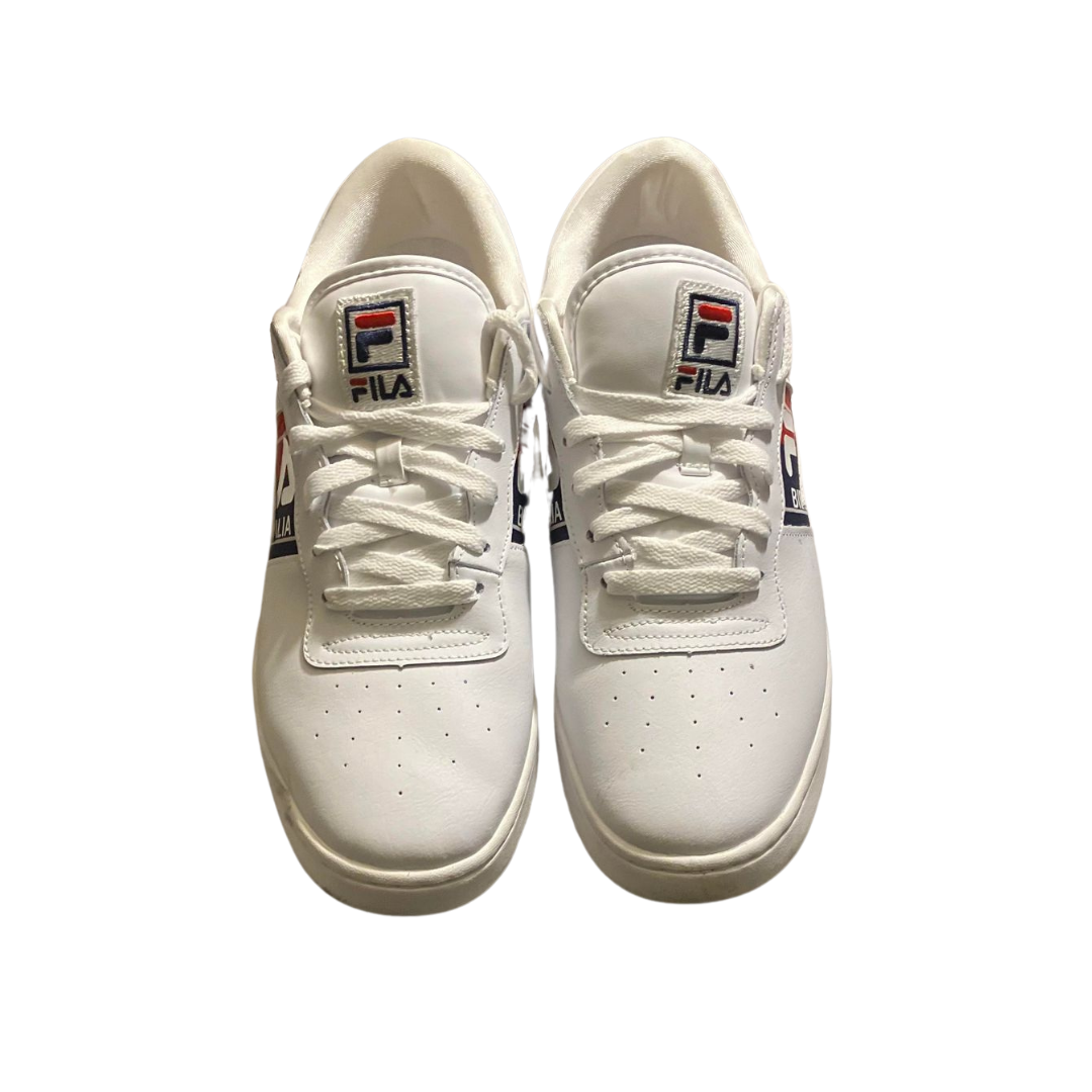 Original Fitness FILA Logo Tape (White/Navy/Red) - #BigBlockBoutique #Resale