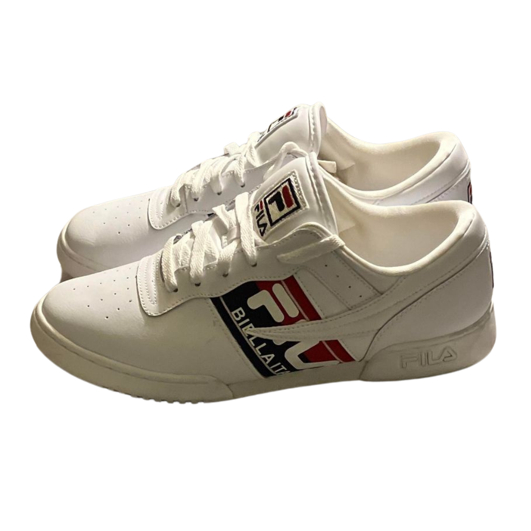 Original Fitness FILA Logo Tape (White/Navy/Red) - #BigBlockBoutique #Resale