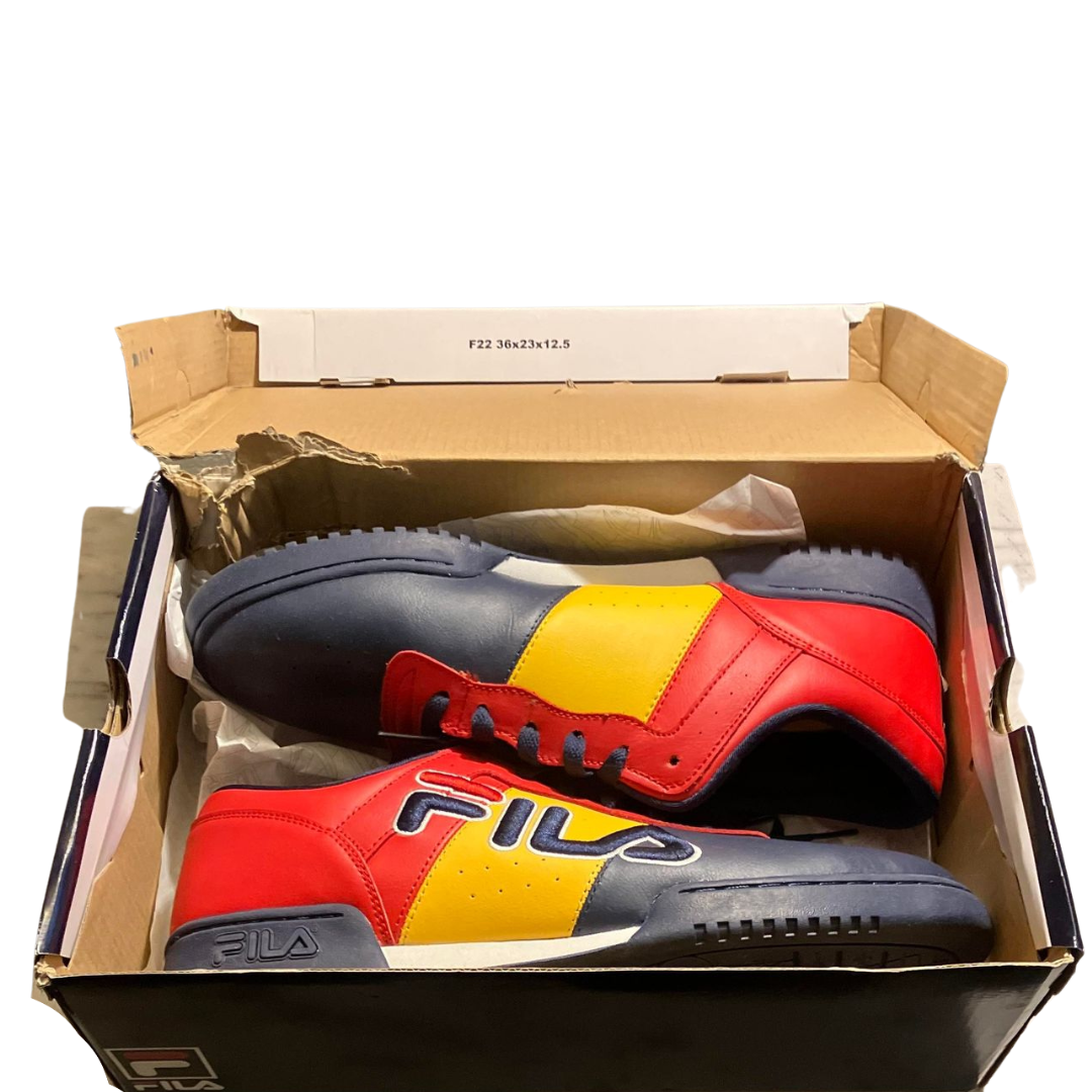 Original Fitness FILA (Red/Citrus/Navy) - #BigBlockBoutique #Resale