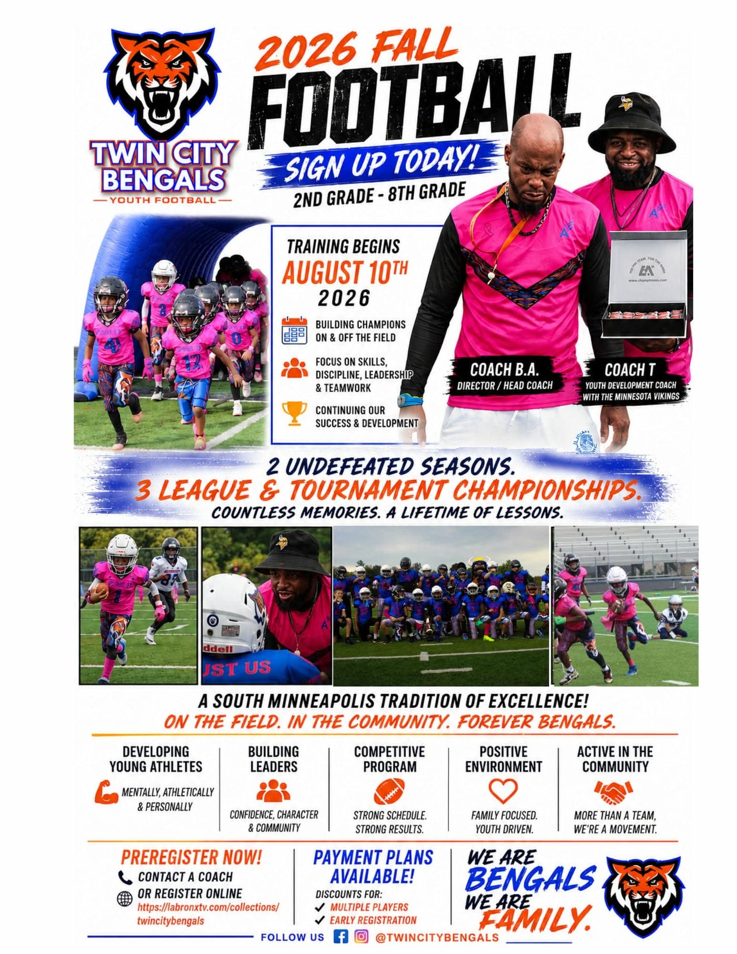 Donate to Washburn Bengals Today!!! #TwinCities