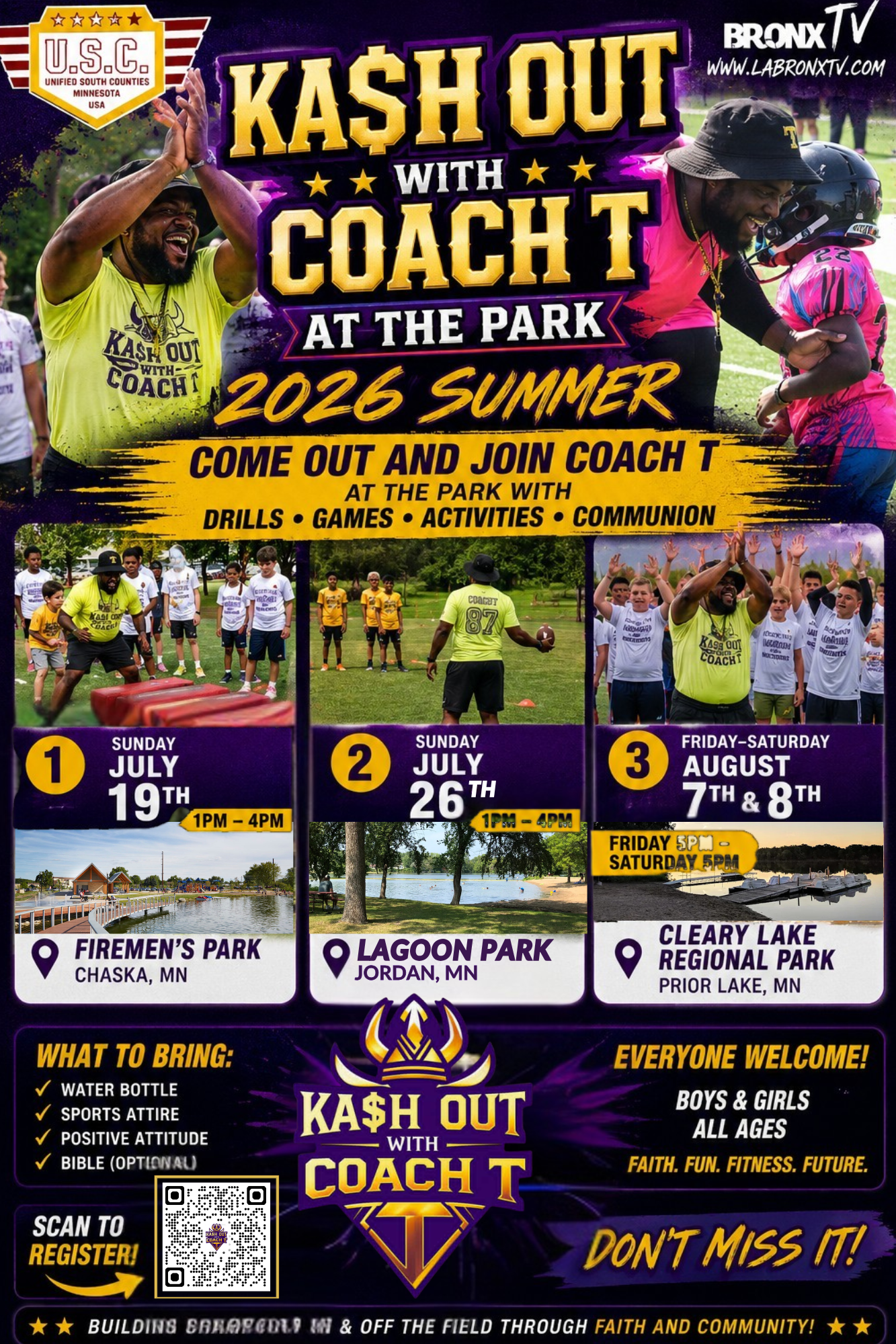KA$HOUT with Coach T at the PARK