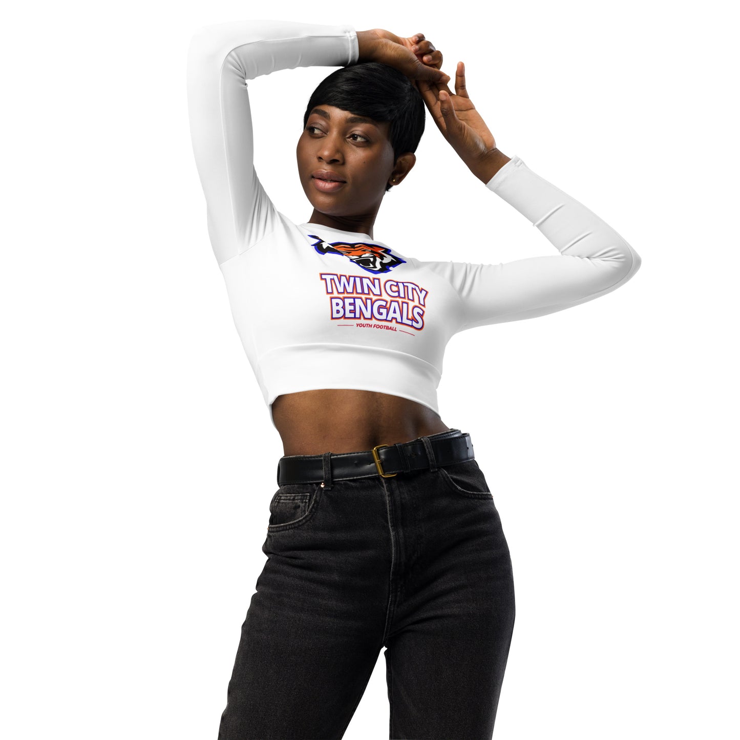 Twin City Bengals - Recycled long-sleeve crop top