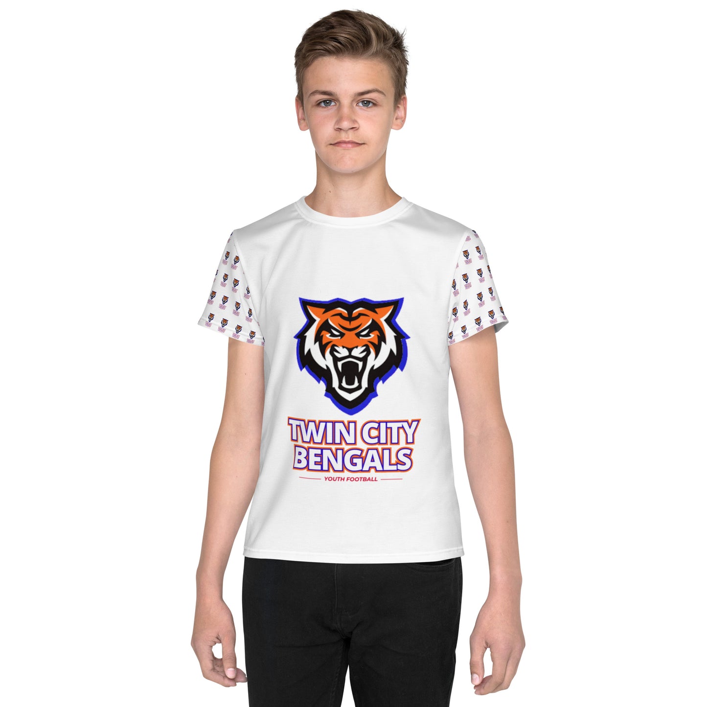 Twin City Bengals Youth crew neck t-shirt