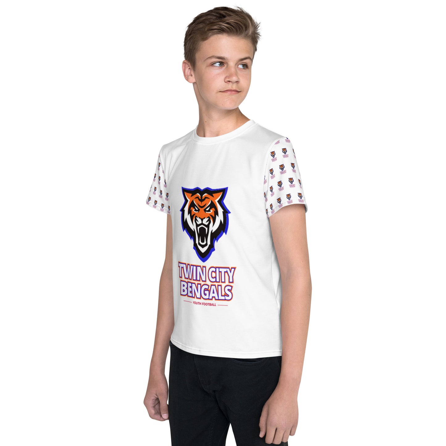 Twin City Bengals Youth crew neck t-shirt