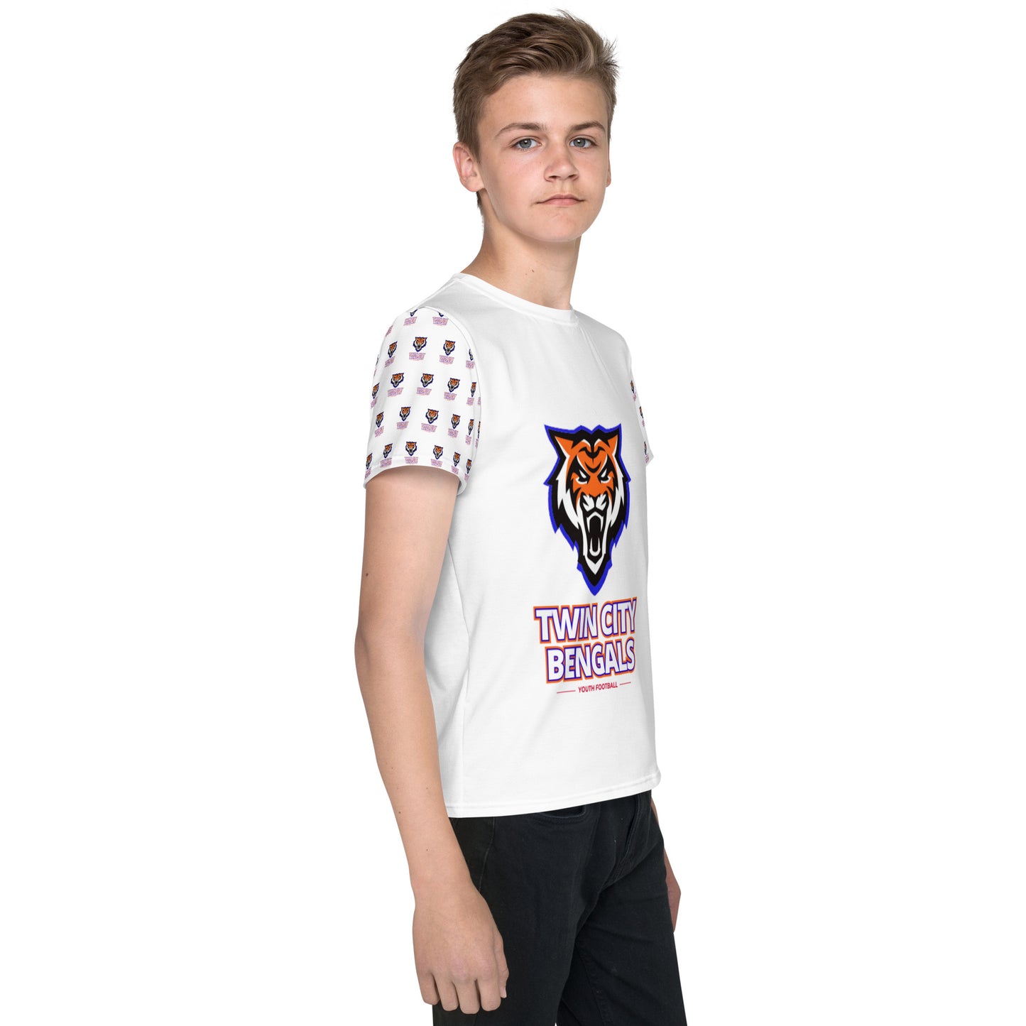 Twin City Bengals Youth crew neck t-shirt