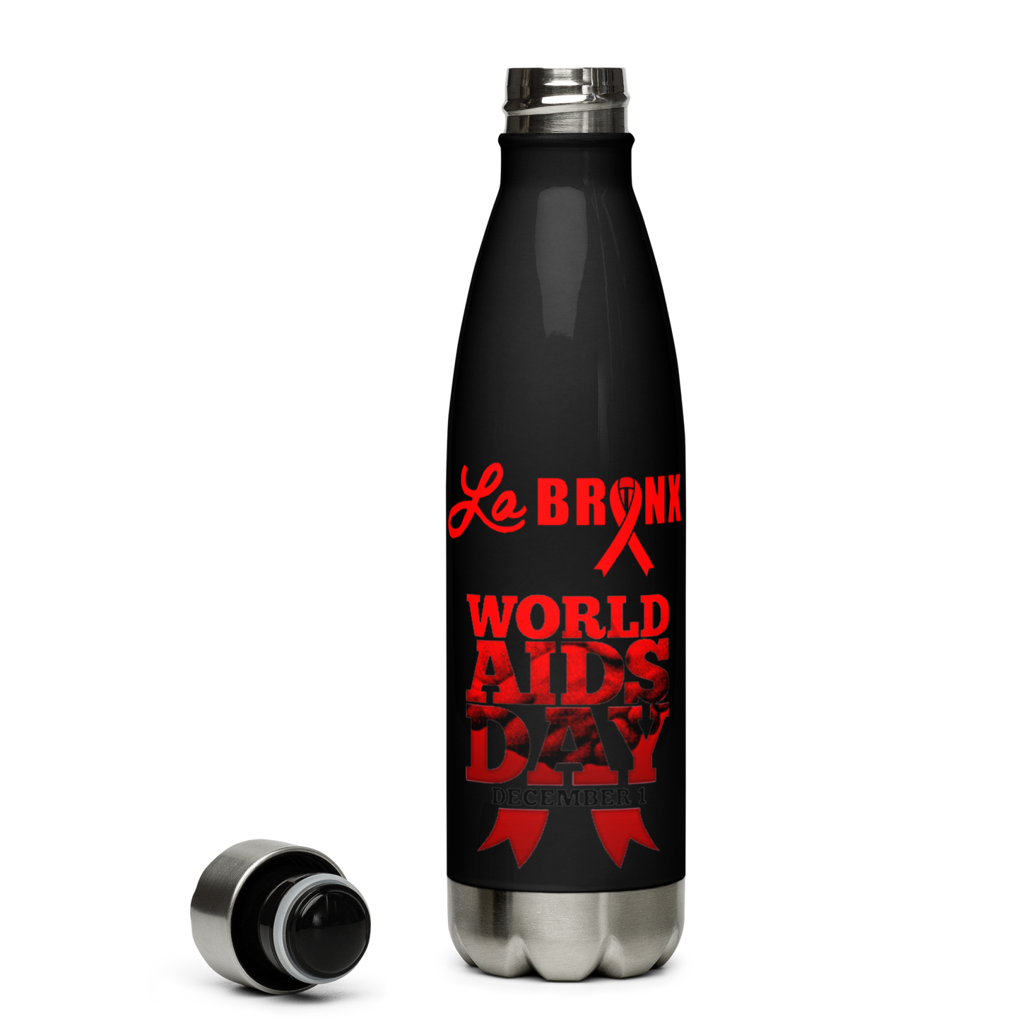 LaBronx - World Aids Day Stainless Steel Water Bottle