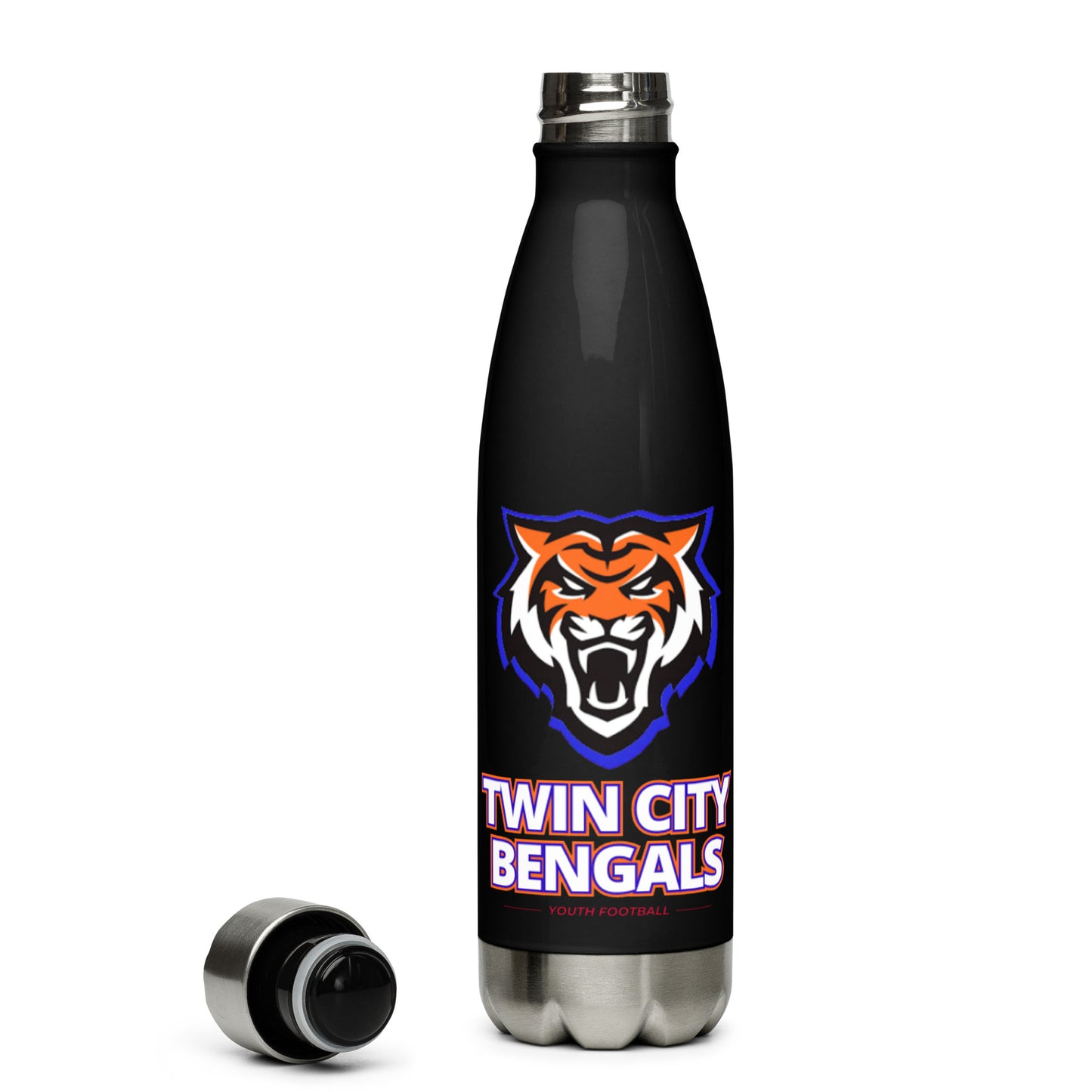 Twin City Bengals Stainless Steel Water Bottle