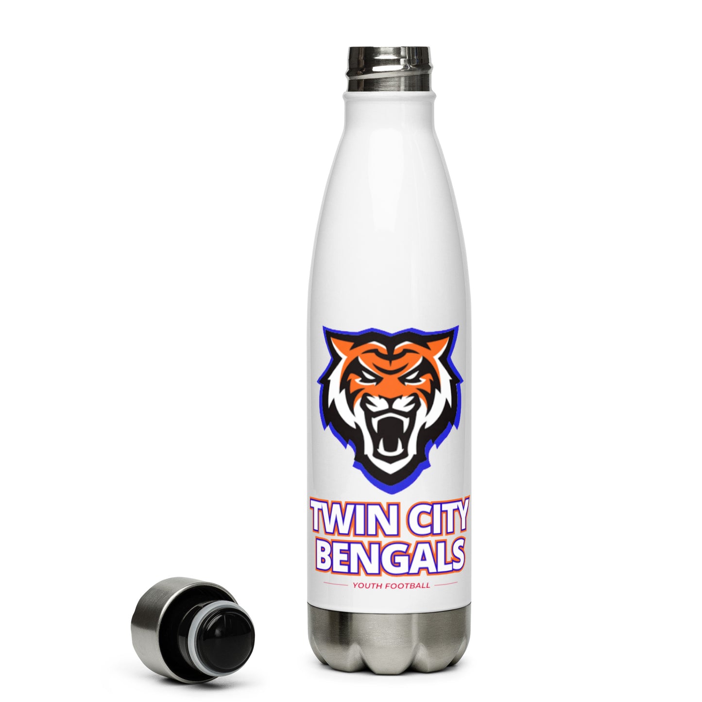 Twin City Bengals Stainless Steel Water Bottle