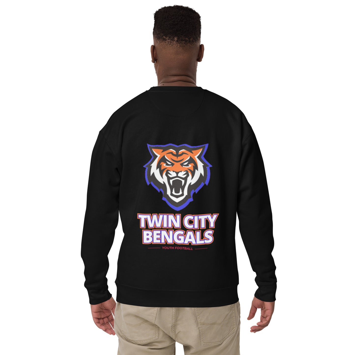 Twin City Bengals - We Not Me (Embroidered) Unisex Premium Sweatshirt