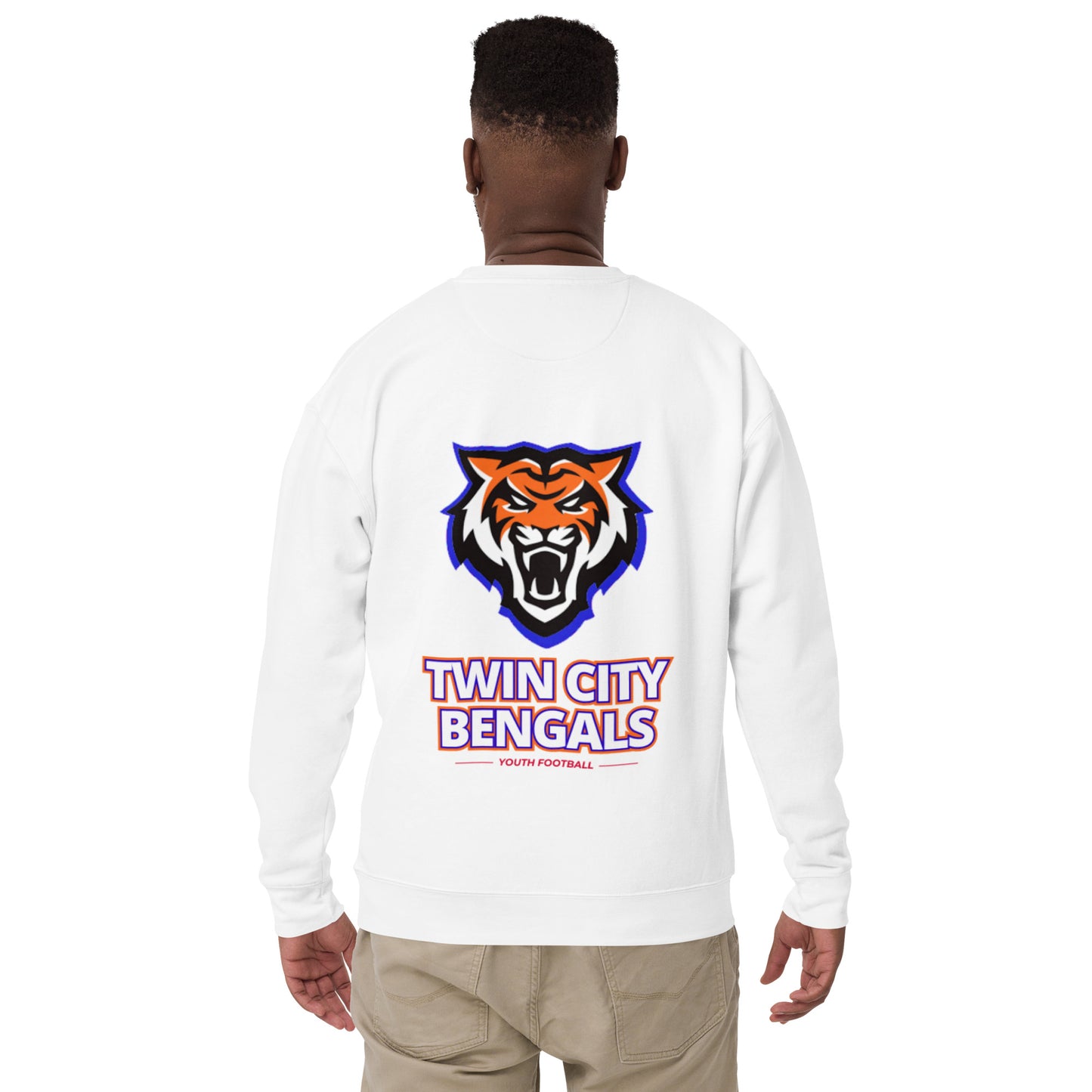 Twin City Bengals - We Not Me (Embroidered) Unisex Premium Sweatshirt