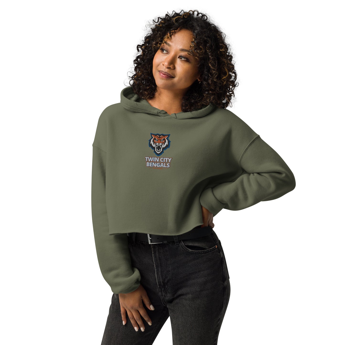 Twin City Bengal - Crop Hoodie