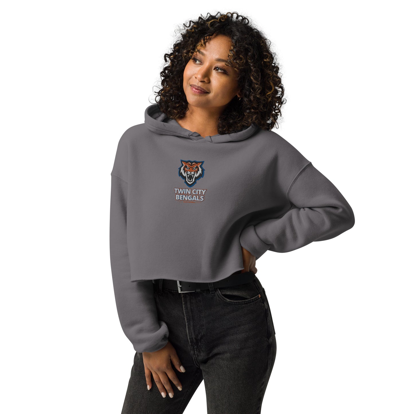 Twin City Bengal - Crop Hoodie