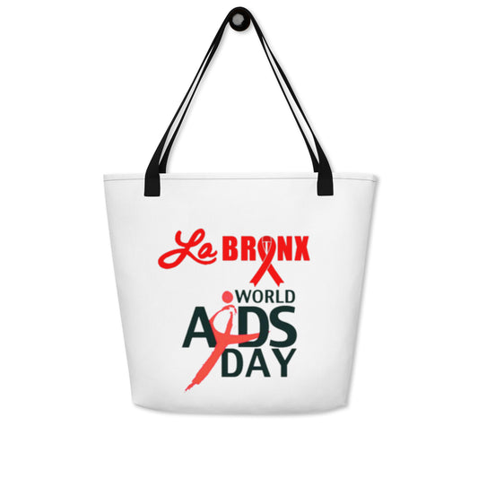 LaBronx - World Aids Day All-Over Print Large Tote Bag