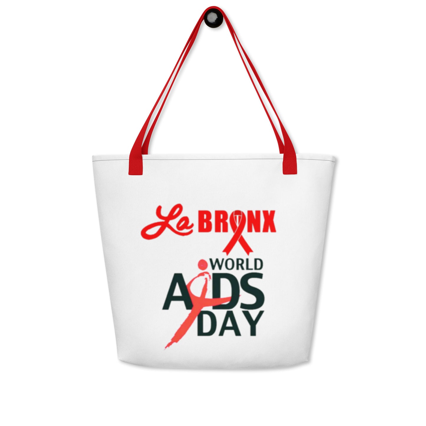 LaBronx - World Aids Day All-Over Print Large Tote Bag