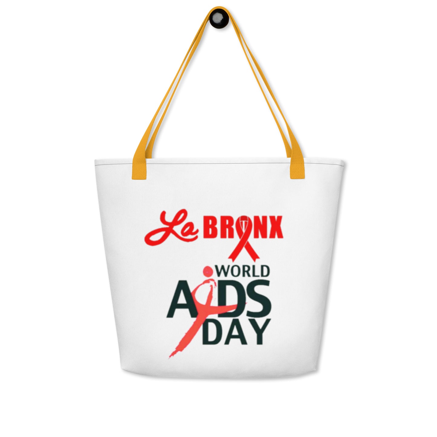 LaBronx - World Aids Day All-Over Print Large Tote Bag