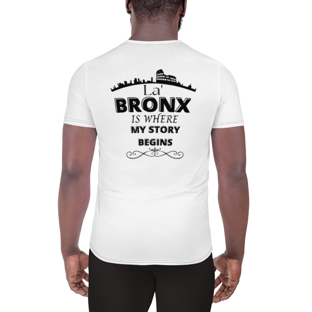 LaBronx - Where My Story Starts All-Over Print Men's Athletic T-shirt