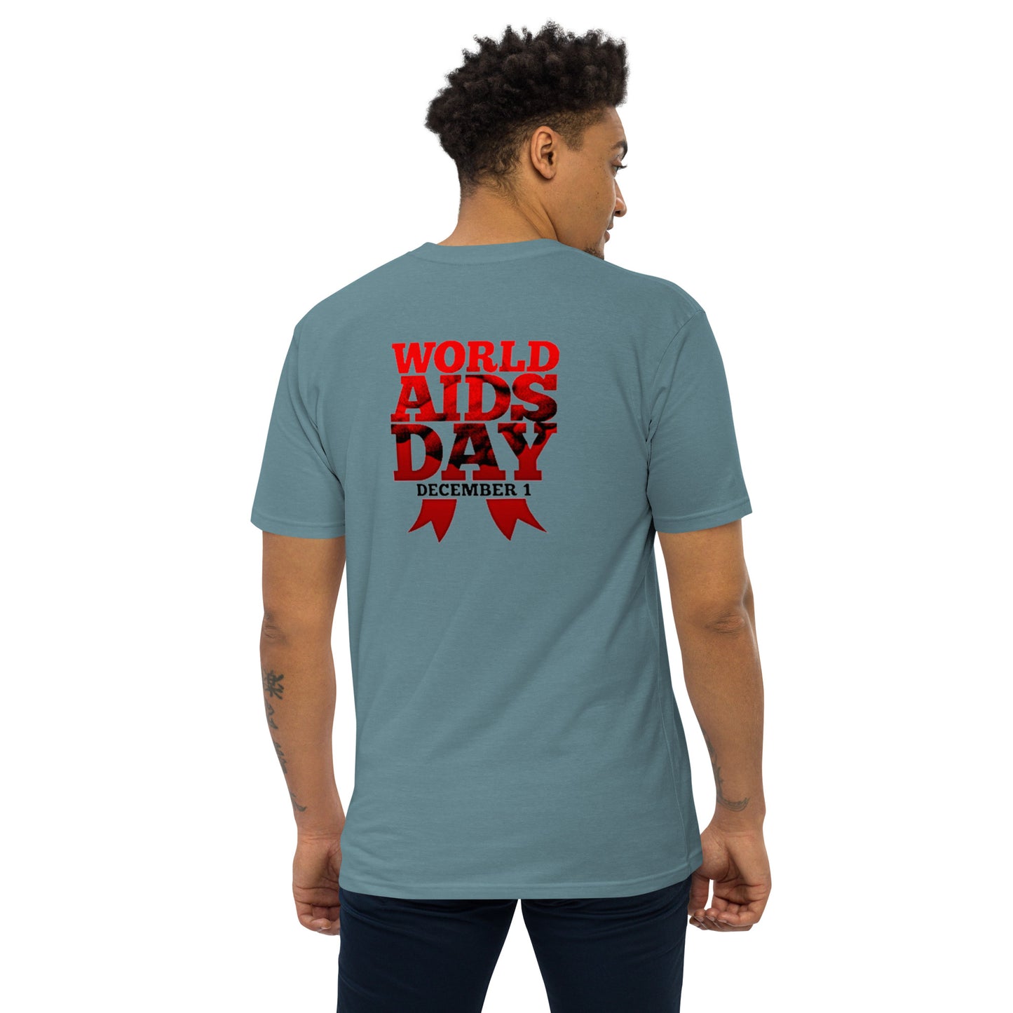 LaBronx - World Aids Day Men’s premium heavyweight tee