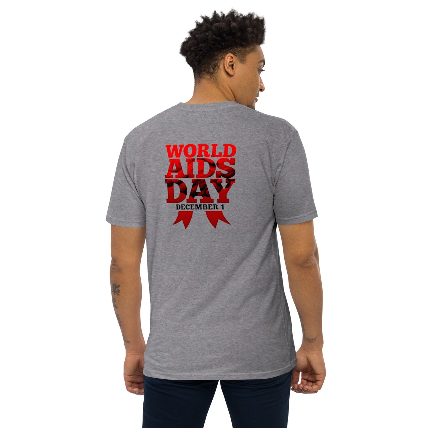 LaBronx - World Aids Day Men’s premium heavyweight tee