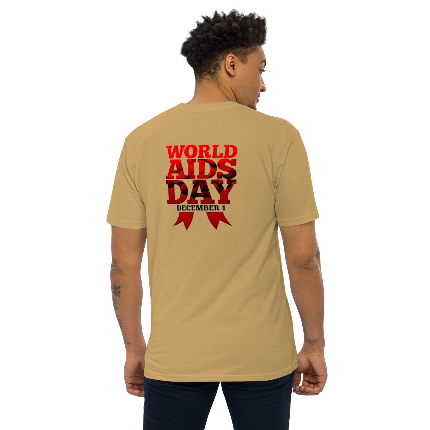 LaBronx - World Aids Day Men’s premium heavyweight tee