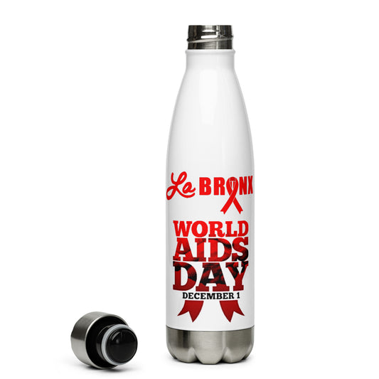 LaBronx - World Aids Day Stainless Steel Water Bottle