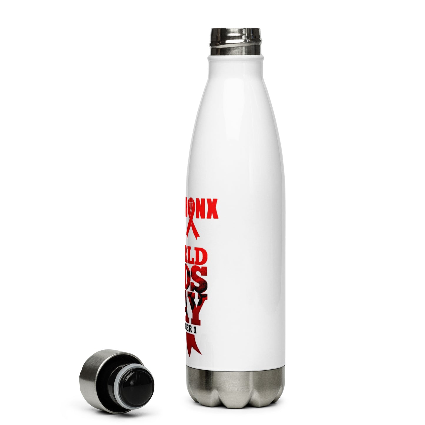 LaBronx - World Aids Day Stainless Steel Water Bottle